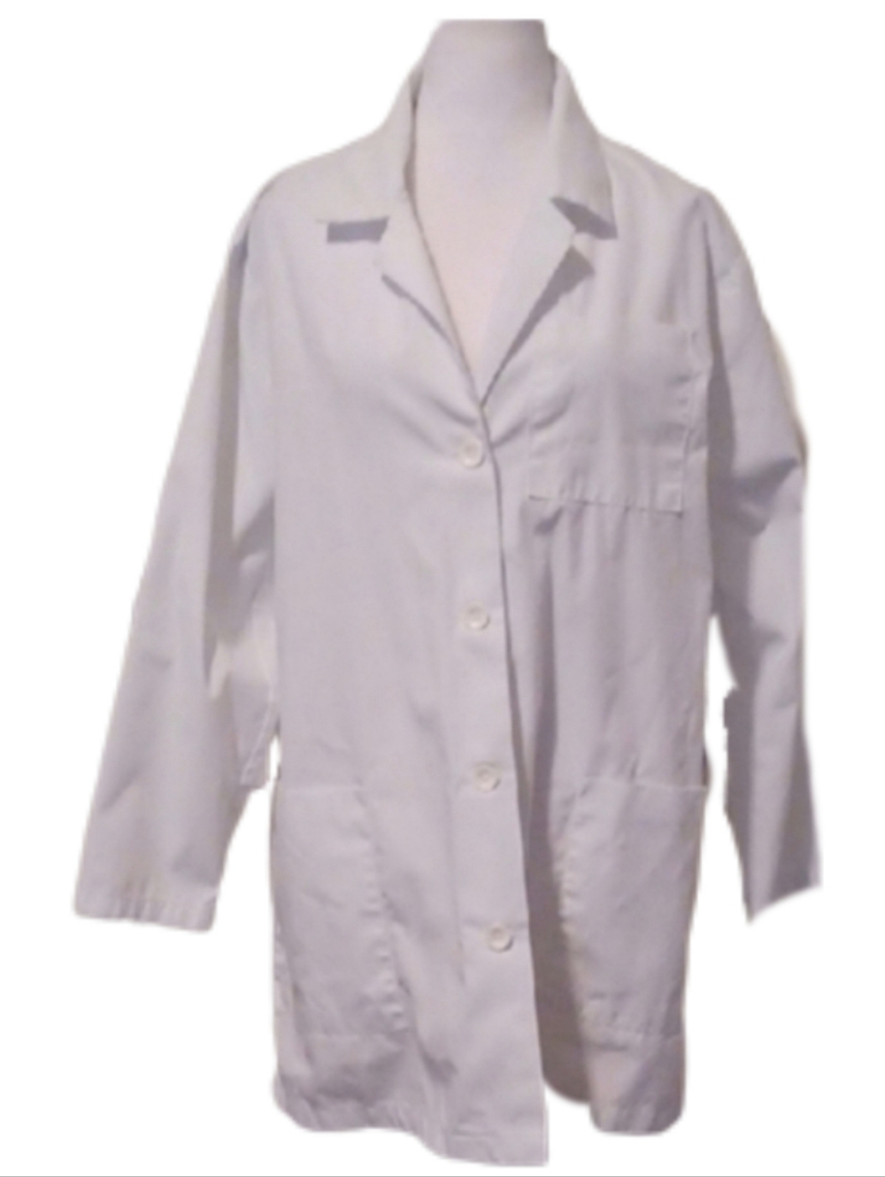 -- Classic White Lab Coat Jacket - Women's Size XLarge